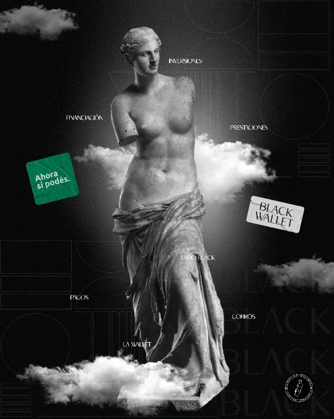 Caso BLACK — key visual con la Venus de Milo sobre fondo negro